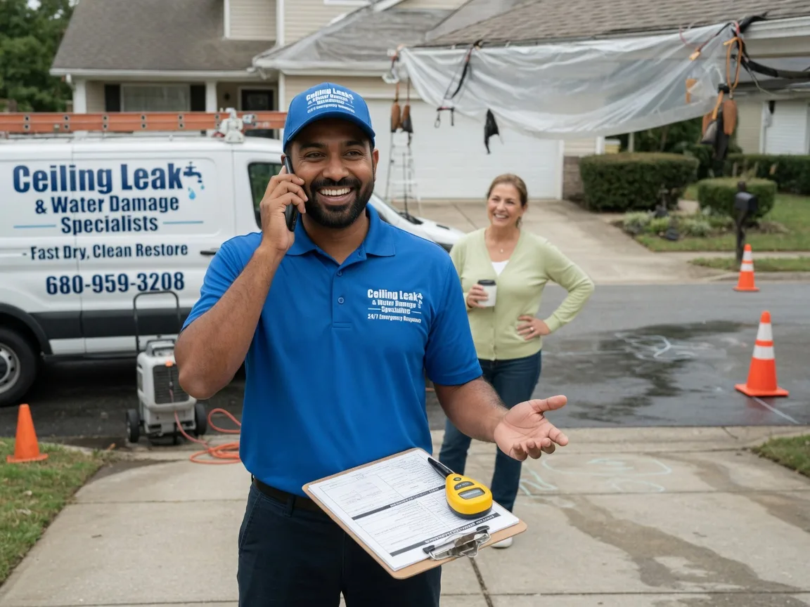 Ceiling Leak Cleanup Colonial Heights, VA FAQs